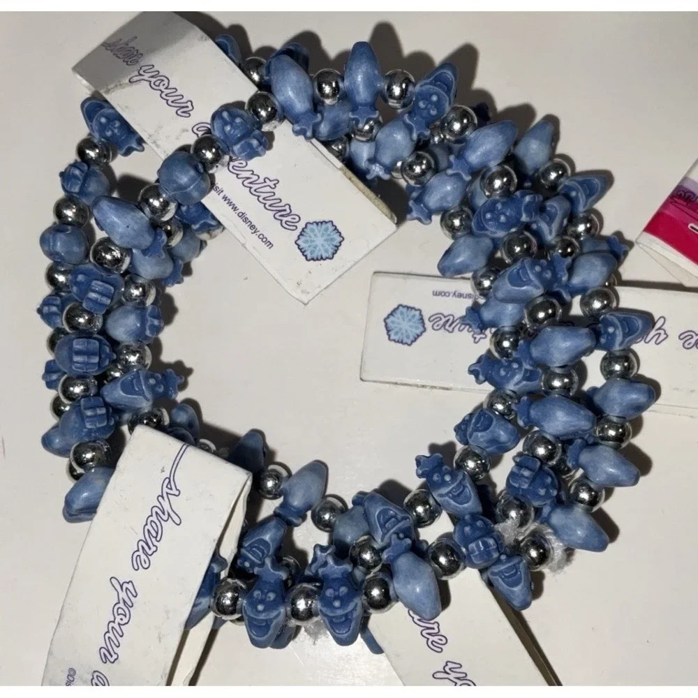 NWT Lot 28 Disney‎ Frozen Olaf Snowflakes TRRTLZ Friendship Bracelets Blue White